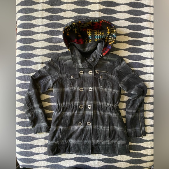 Hurley x Pendleton Wool Parka Jacket w/ Removable Hood - Womens Small - Picture 4 of 16